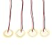 Vktech® 12Pcs 27mm Piezo Discs with Leads Mic Drum Trigger Acoustic Pickup CBG Guitar
