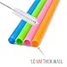 Reusable Smoothie Straws by FUMCare - 20 Pack Extra Long and Wide - Great for Milkshakes and Juices - 10.25