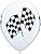 CHECKERED Flag Car NASCAR Stock RACE (12) LATEX Deluxe Quality Helium Balloons