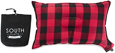 Inflatable Camping Pillow - Quick Inflating Travel Camping Pillow (20" x 12") - Designed for tents, hiking, backpacking, travel and outdoors