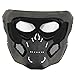 WoSporT Skull Airsoft Paintball Mask Full Face Tactical Mask with Eye Protection for Tactical Outdoor,CS Game,War Game,Ideal Mask for Halloween, Cosplay, Costume Party and Movie Prop