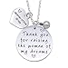 O.RIYA Thank You for Raising The Women of My Dream, Mother of Bride Necklace (White)