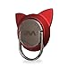 Finger Ring for Magnetic Car Mount,Metal Cell Phone Finger Holder Stand, Pop 360 Rotation Cat Shape Grip Socket Kickstand for iPhone X 7 8 Plus 6 6S SE, Samsung Galaxy Note 8 S8 S7 Tablet (Red)