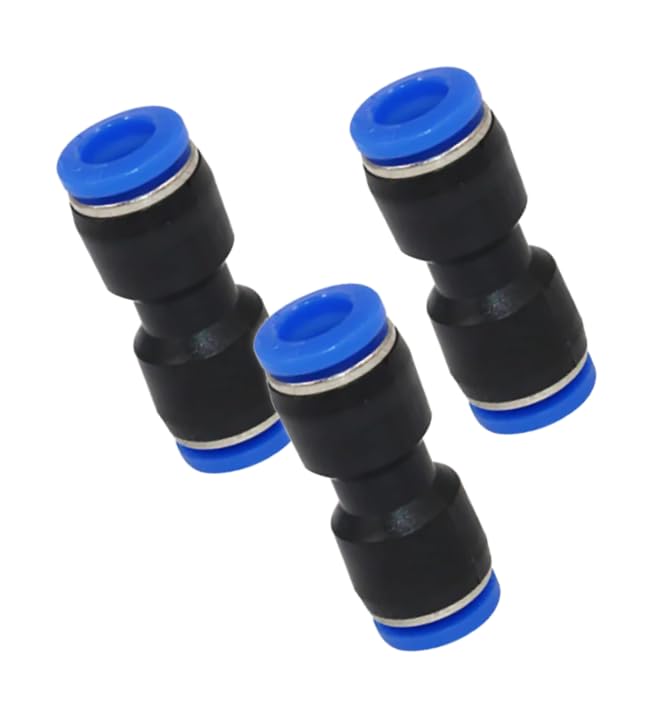 Pneumatic Hose Connector Straight IQS 10 mm Pack of 3 (3, Straight Connector - Diameter 10 mm) — image 1