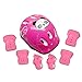 Kids Sports Safety Protective Gear Set, RuiyiF Set of 7 Butterfly Elbow Pad Knee Pads Wrist Guard Helmet for Scooter Skateboard Skating Blading Cycling Riding - Pink