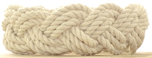 Mystic Knotwork Original (3-strand) Sailor Bracelet Made in USA (Large (Wrist 7-8 in), Natural)