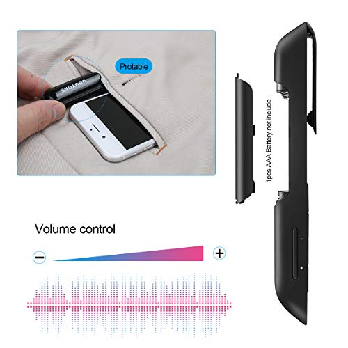 UBUYONE Wireless Presenter 2.4GHz with Hyperlink Volume Control Presenter Powerpoint Remote Control Clicker for PPT Presentation Pointer Pen with Clip (Black)