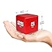 Miracle TimeCube - 5, 10, 20, 25 Min Timer for Kitchen, Workout & Kids - Red