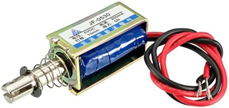 uxcell Linear Motion Solenoid Electromagnet DC6V 300mA 1.8W 5N 10mm Stroke Pull Type JF-0530