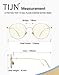 TIJN Blue Light Blocking Glasses Vintage Round Metal Eyeglasses Anti Eye Fatigue Eye Strain