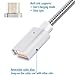 MAGNITTO GEN2 Magnetic micro USB Charging Cable Adapter with Fast Quick Charger & High Speed Data Transfer Cord for any Android Phones Tablets HTC Moto LG Samsung Galaxy S2 S3 S4 S5 S6 S7-5ft (2-Pack)