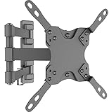 Husky Mount Tilt Swivel Articulating TV Bracket Full Motion TV Wall Mount Most 19 22 23 24 27 32 Inch and Other LED LCD Flat Screen TV, Monitor VESA 75x75 100x100 200x100 200x200.PLZ Measure TV Holes