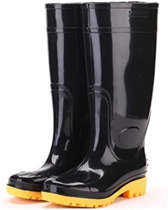 Men's Rain Boots High Tube Rubber Black Water Shoes Wear Non-slip Kitchen Agricultural Rain Boots