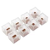 Chair Leg Caps-NUOLUX 38x38x33mm Silicone Chair Leg Pads Furniture Protectors -8pcs