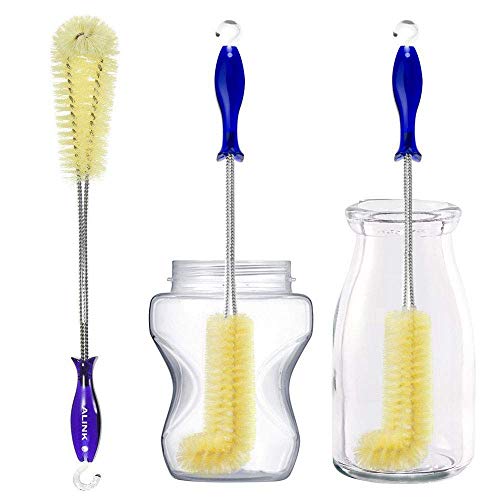 ALINK Water Bottle Cleaning Brush, Long Angled Design with Hook