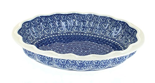 Click Here to See More Images Polish Pottery Pearl Scallop Baking Dish