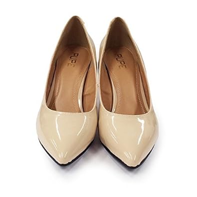 Amazon プーペ 撥水加工 レインパンプス レインシューズ 8cmヒール