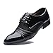 Rainlin Men's Breathable Leather Lined Perforated Dress Oxfords Shoes