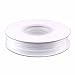 1/8in. Wide Double Faced Satin Ribbon - White (100 yard spool)