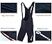 sponeed Men Cycling Ride Bibs Bicycle Pants Racing Fit Spinning Bib Shorts for Men Biking US XL Black