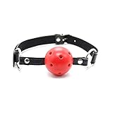 Health Japan (≧▽≦) Soft Open Breathable Leather Mouth Ball Gag, 15% off $8.5, Mouth Gag For Men Woman