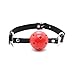 Health Japan (≧▽≦) Soft Open Breathable Leather Mouth Ball Gag, 15% off $8.5, Mouth Gag For Men Woman