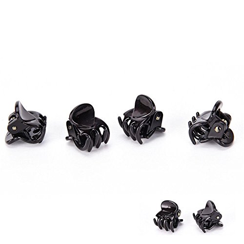 Barhunkft(TM) Fashion Women 12pcs Black Plastic Mini Hairpin 6 Claws Girls Hair Clip Clamp - Thumbnail 5