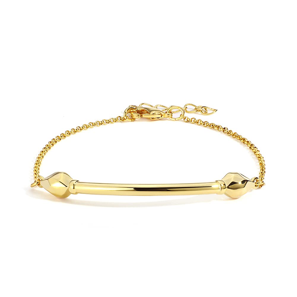 chengxun Snake Bracelet for Women 14k Gold Plated Half Bracelet Double-headed Snake Party Jewelry