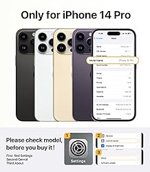 andobil for iPhone 14 Pro Case with Invisible Stand