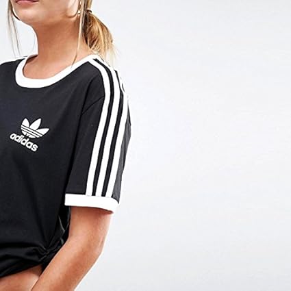 第1位獲得 アディダス レディース シャツ トップス Women S Cotton Cropped 3 Stripe T Shirt White 在庫限りッ アウトレット Www Iacymperu Org