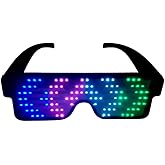 LED Glasses: Light Up Sunglasses with Long-Life Battery, Neon, 11 Patterns
