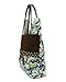 Belvah Brown and Lime Quilted Floral 3 Pc Diaper Bag