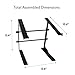 Pyle Portable Adjustable Laptop Stand – 6.3 to 10.9 Inch Anti-Slip Standing Table Monitor or Computer Desk Workstation Riser with Level Height Alignment for DJ, PC, Gaming, Home or Office – PLPTS25thumb 4