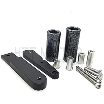 HTT Group Motorcycle Carbon Fiber No Cut Frame Slider For 2009 2010 2011 Kawasaki Ninja 650 Ex650 650R