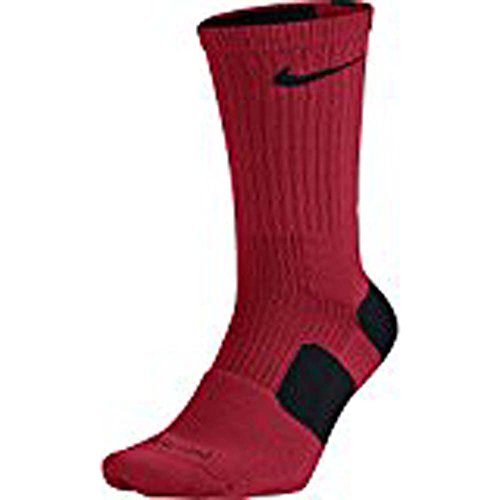 Nike dri-fit elite crew basketball socks red/black size…