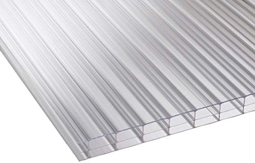 16mm Clear Polycarbonate Plastic Roofing Sheets - for Carport, Canopy, Lean to, Conservatory VARIOUS SIZES (5.5, 1.05)
