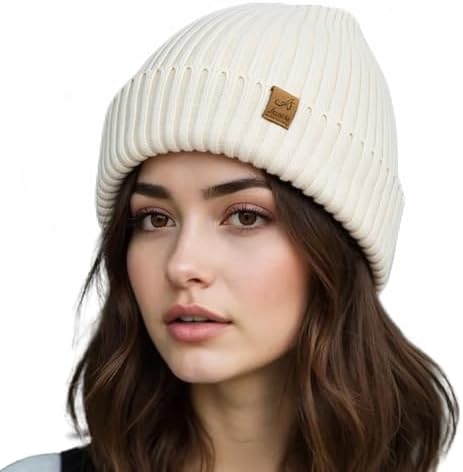Women\'s Black Beige 2 Packs Stylish Winter Warm Knitted Beanie Skull Hat Cap Loritta 2 Pack Women main image 2
