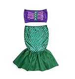 Rush Dance Princess Ariel The Little Mermaid Dress Costume Cosplay Swimwear (4T, Little Mermaid)