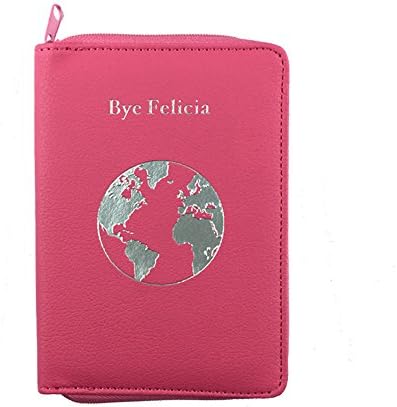 Passport Holder with Zipper - 11 Different Colors &amp; Travel Quotes - RFID Blocking Travel Wallet - Holder Protector Case
