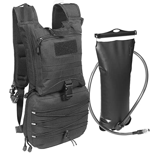 Tactical Molle Hydration Pack Backpack with 3L Water Bladder