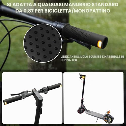 FXINRUIA E Scooter Arrow Handle with Light & USB Remote Control, 2 Arrows Control Scooter for Xiaomi M365/Pro2/1S Ninebot ES1/ES2/ES4/G30, Scooter Accessories