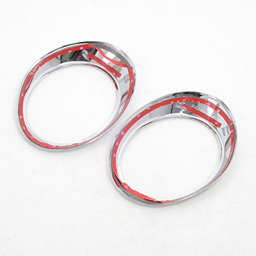 Kadore Car Front Fog Light Cover, Fog Lamp Trim Bezel For Subaru Forester 2009-2012 ABS Chrome 2PCS/SET