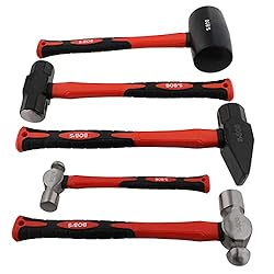 BISupply 5 Piece Hammer Set Mechanic Tool Kit