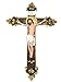 Wall Mounted Resin Jesus Christ on Inri Cross Wall Crucifix Home Chapel Decoration (12 Inch)