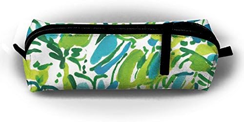 Miran One Green Parrot Boys Girls Kids Students Pencil Pencil Bag Pen Case Holder Pencil Case Pouch Zipper Closure Cosmetic Makeup Bag