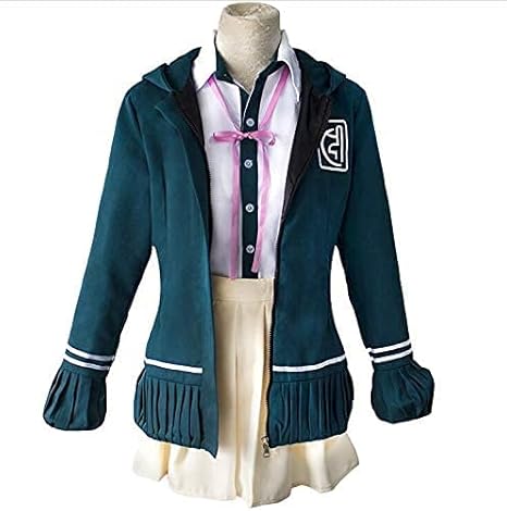 Amazon バーサービス株式会社ナナミ チアキ コスプレ衣装 スーパーダンガンロンパ 2 さよなら绝望学园 イベント仮装 コスチューム ハロウィン 人気衣装 3点セット Cosplay 精巧 着映え 日常服 制服 M 女 コスプレ 仮装 通販