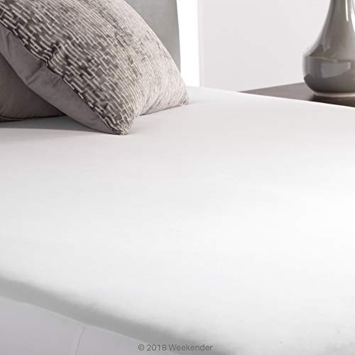 WEEKENDER Commercial-Grade Encasement Mattress Protector-Waterproof-360 Degree Protection-High Heat Dryer Proof-Bleachable-Reinforced Seams-King