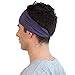 USA MADE ORGANIC HEADBAND FOR MEN | This Navy Blue Wide Twist Headband Wicks Sweat and Doesn't Slip