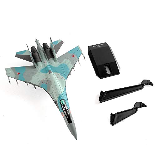 M.A.K 1/100 Scale Su-35 Super Flanker Fighter Aircraft Model Diecast Metal Plane Model Toy for Collection or Gift