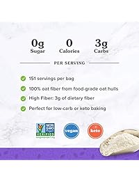 Fibra de avena, no certificado OGM, NuNaturals NuGrains